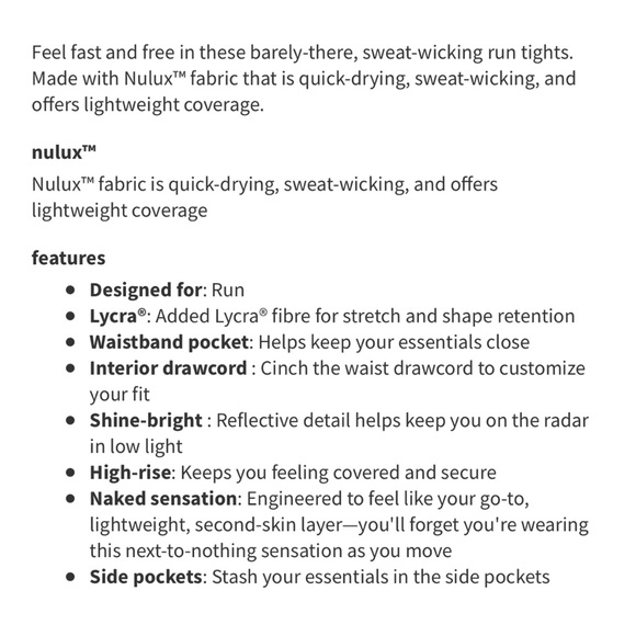 Lululemon fast & free white grey print high waisted side pockets leggings - Picture 7 of 8